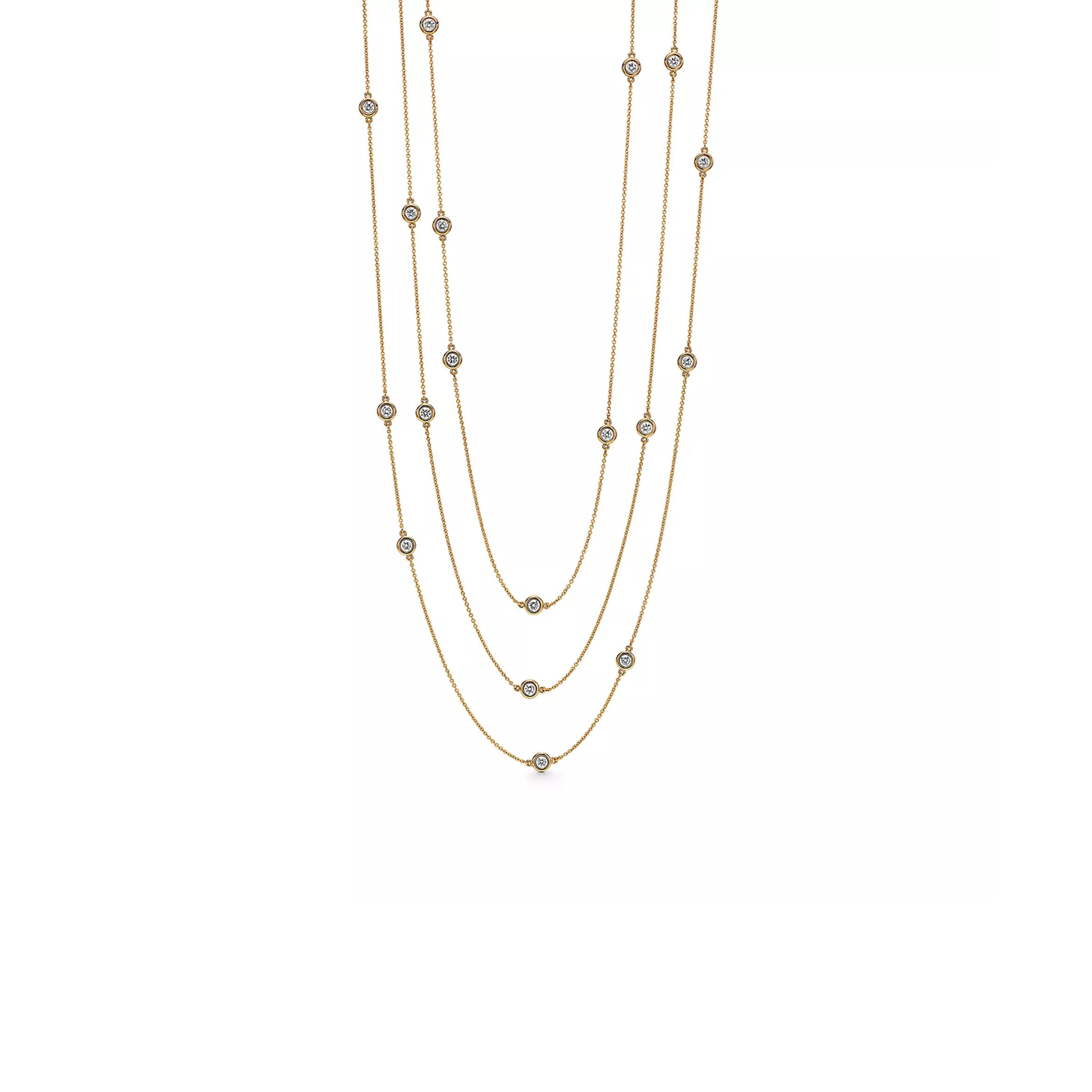 TIFFANY ELSA PERETTI® DIAMONDS BY THE YARD® SPRINKLE NECKLACEIN YELLOW GOLD 71285022